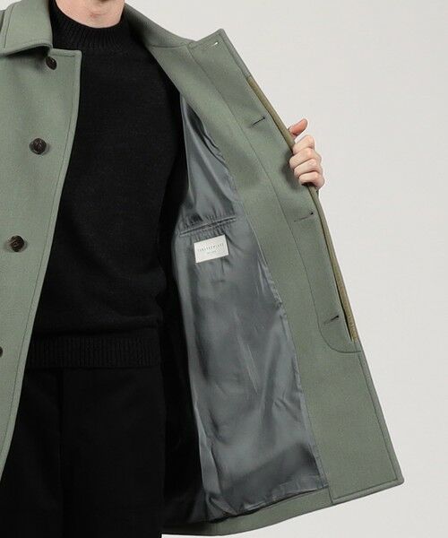 TOMORROWLAND / トゥモローランド ダッフルコート | SUPER120’Sウール ショートベロア バルカラーコート | 詳細7