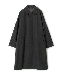 TOMORROWLAND / トゥモローランド ステンカラーコート | ウールナイロン バルカラーコート