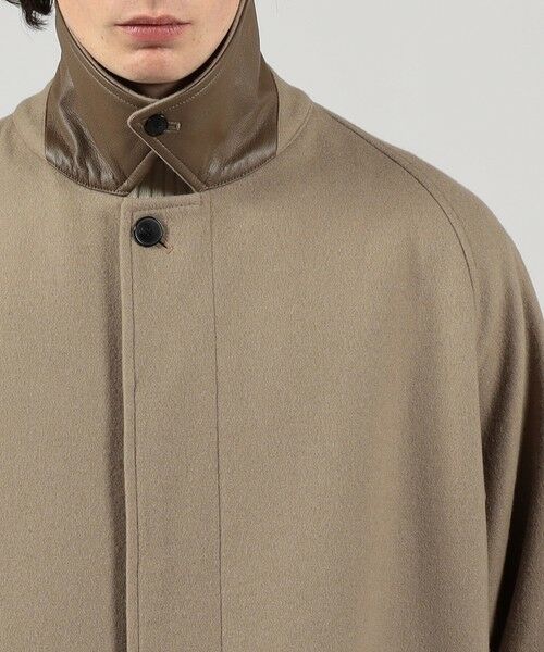 TOMORROWLAND / トゥモローランド ステンカラーコート | ウールナイロン バルカラーコート | 詳細10