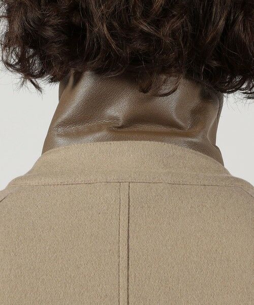 TOMORROWLAND / トゥモローランド ステンカラーコート | ウールナイロン バルカラーコート | 詳細11