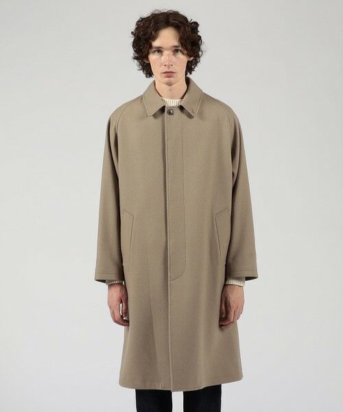 TOMORROWLAND / トゥモローランド ステンカラーコート | ウールナイロン バルカラーコート | 詳細2