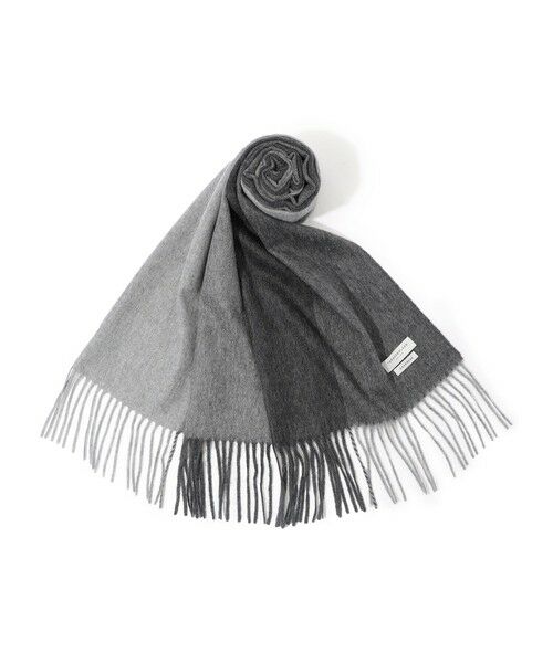 TOMORROWLAND / トゥモローランド マフラー・ショール・スヌード・ストール | TOMORROWLAND カシミヤ パネルチェックマフラー(16 グレー系)