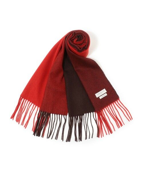 TOMORROWLAND / トゥモローランド マフラー・ショール・スヌード・ストール | TOMORROWLAND カシミヤ パネルチェックマフラー(38 レッド系)