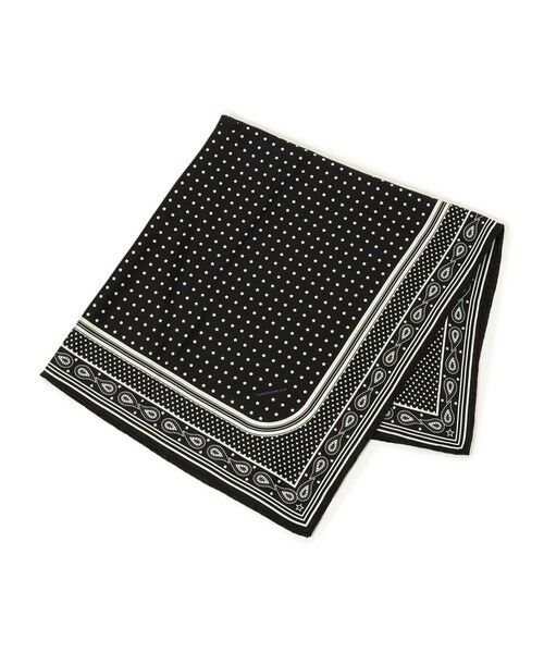 TOMORROWLAND/トゥモローランド TOMORROWLAND シルクバンダナ柄スカーフ 19 ブラック系 F