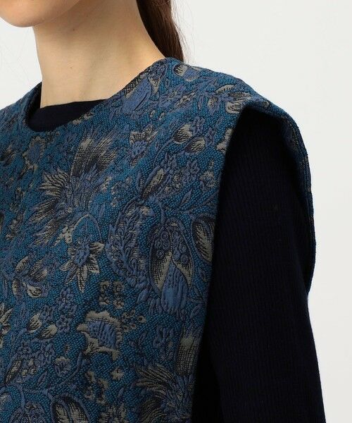 TOMORROWLAND / トゥモローランド ベスト | コットンポリエステルジャカード コンパクトジレ | 詳細7