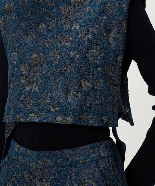 TOMORROWLAND / トゥモローランド ベスト | コットンポリエステルジャカード コンパクトジレ | 詳細8