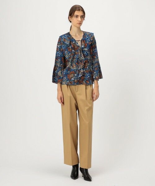 TOMORROWLAND / トゥモローランド シャツ・ブラウス | レーヨンプリント フリルブラウス | 詳細1