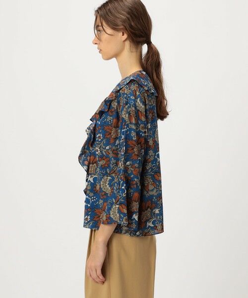 TOMORROWLAND / トゥモローランド シャツ・ブラウス | レーヨンプリント フリルブラウス | 詳細3