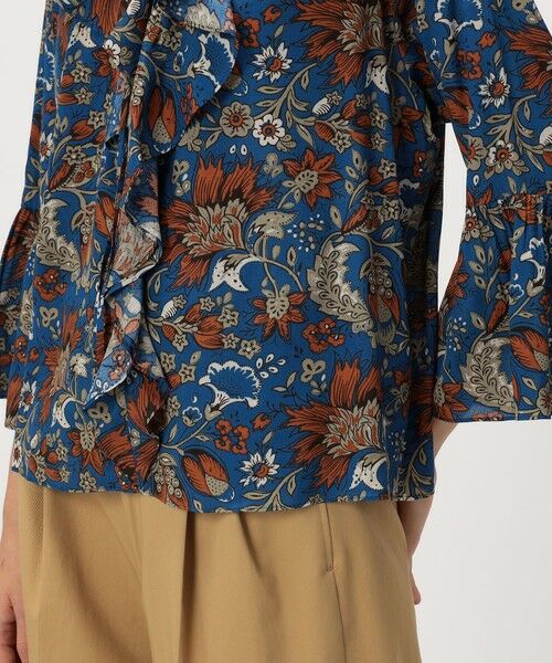 TOMORROWLAND / トゥモローランド シャツ・ブラウス | レーヨンプリント フリルブラウス | 詳細8