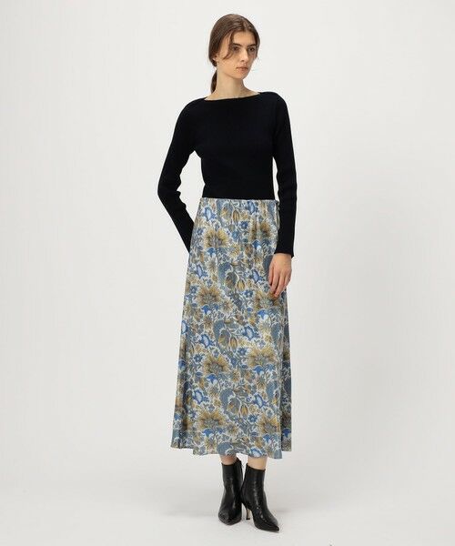 TOMORROWLAND / トゥモローランド ロング・マキシ丈スカート | アセテートサテン バイアスナロースカート | 詳細1