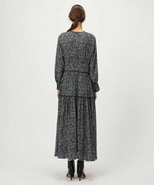 TOMORROWLAND / トゥモローランド ロング・マキシ丈ワンピース | ポリエステルジョーゼットプリント ティアードワンピース | 詳細3