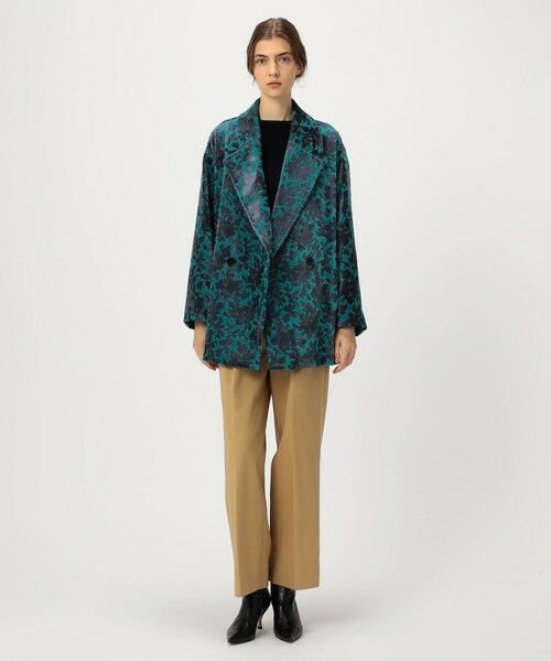 TOMORROWLAND / トゥモローランド ピーコート | パイルジャカード Pコート | 詳細1