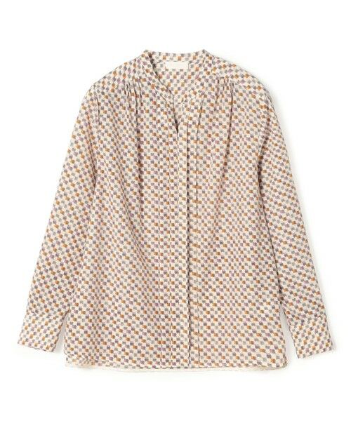 TOMORROWLAND / トゥモローランド シャツ・ブラウス | ミルフィープリント スキッパータックブラウス（14 オフホワイト系）