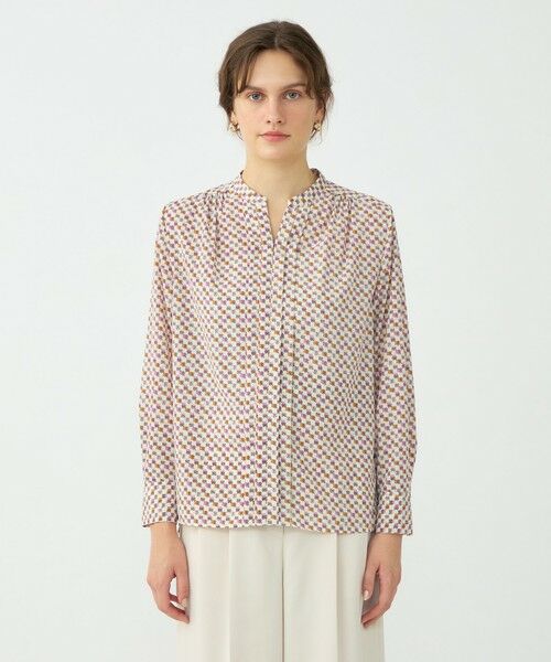 TOMORROWLAND / トゥモローランド シャツ・ブラウス | ミルフィープリント スキッパータックブラウス | 詳細2