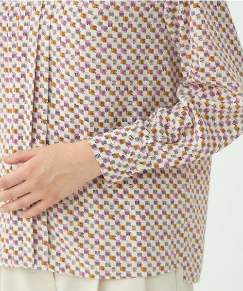 TOMORROWLAND / トゥモローランド シャツ・ブラウス | ミルフィープリント スキッパータックブラウス | 詳細6