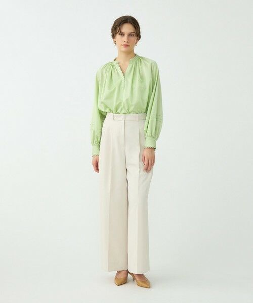 TOMORROWLAND / トゥモローランド シャツ・ブラウス | 【WEB先行予約】コットンシルクサテン スキッパーブラウス | 詳細1