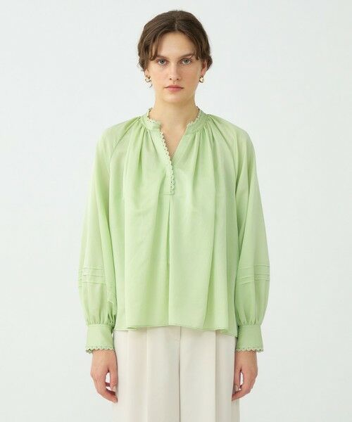 TOMORROWLAND / トゥモローランド シャツ・ブラウス | 【WEB先行予約】コットンシルクサテン スキッパーブラウス | 詳細2