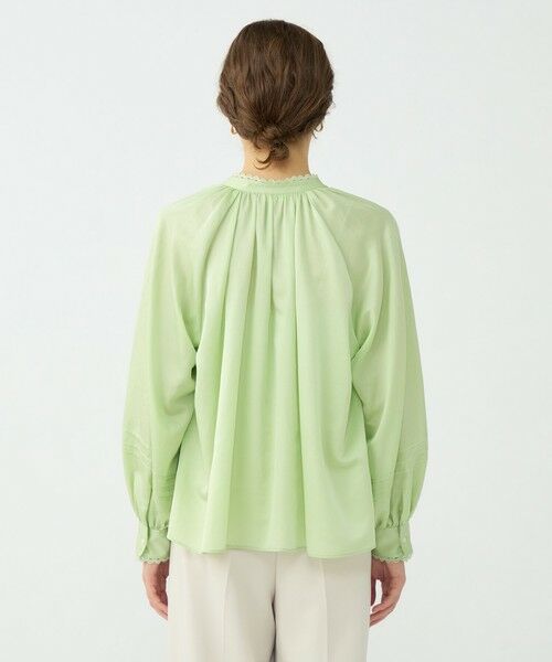 TOMORROWLAND / トゥモローランド シャツ・ブラウス | 【WEB先行予約】コットンシルクサテン スキッパーブラウス | 詳細4