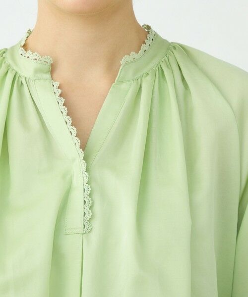 TOMORROWLAND / トゥモローランド シャツ・ブラウス | 【WEB先行予約】コットンシルクサテン スキッパーブラウス | 詳細5