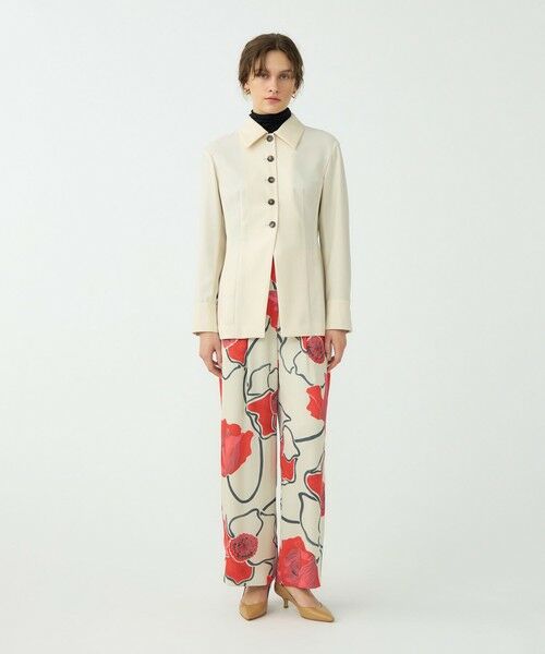 TOMORROWLAND / トゥモローランド シャツ・ブラウス | ハイツイストビエラ ステンカラーシャツジャケット | 詳細1