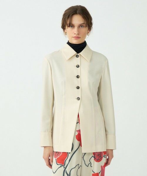 TOMORROWLAND / トゥモローランド シャツ・ブラウス | ハイツイストビエラ ステンカラーシャツジャケット | 詳細2