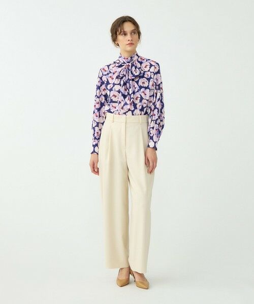 TOMORROWLAND / トゥモローランド シャツ・ブラウス | フェザリーフラワープリント ボウタイブラウス | 詳細1