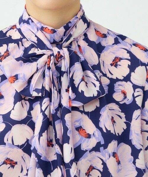 TOMORROWLAND / トゥモローランド シャツ・ブラウス | フェザリーフラワープリント ボウタイブラウス | 詳細6