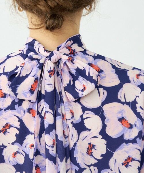 TOMORROWLAND / トゥモローランド シャツ・ブラウス | フェザリーフラワープリント ボウタイブラウス | 詳細7