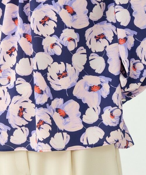 TOMORROWLAND / トゥモローランド シャツ・ブラウス | フェザリーフラワープリント ボウタイブラウス | 詳細9