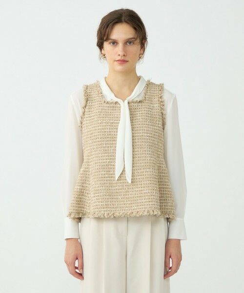 TOMORROWLAND / トゥモローランド ベスト | 【WEB先行予約】ぺぺローニツイード 2-wayフレアトップス | 詳細2