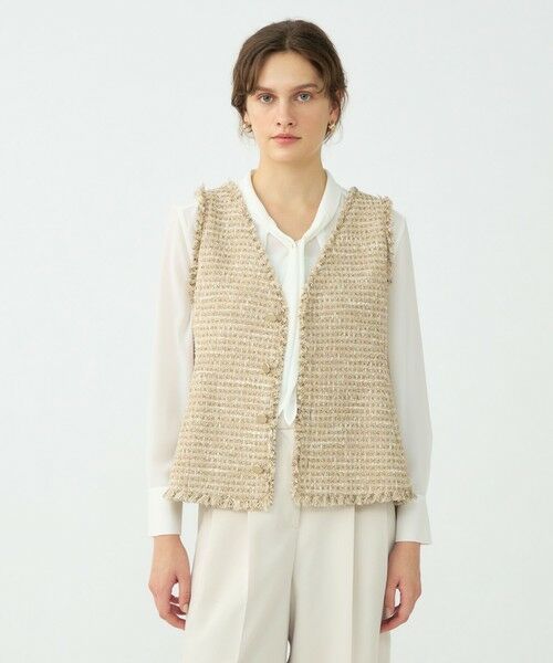 TOMORROWLAND / トゥモローランド ベスト | 【WEB先行予約】ぺぺローニツイード 2-wayフレアトップス | 詳細9