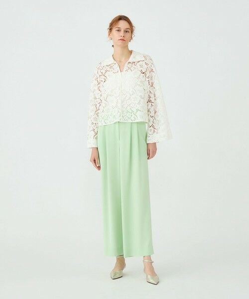 TOMORROWLAND / トゥモローランド シャツ・ブラウス | 【WEB先行予約】フラワーコードレース スキッパーブラウス | 詳細1