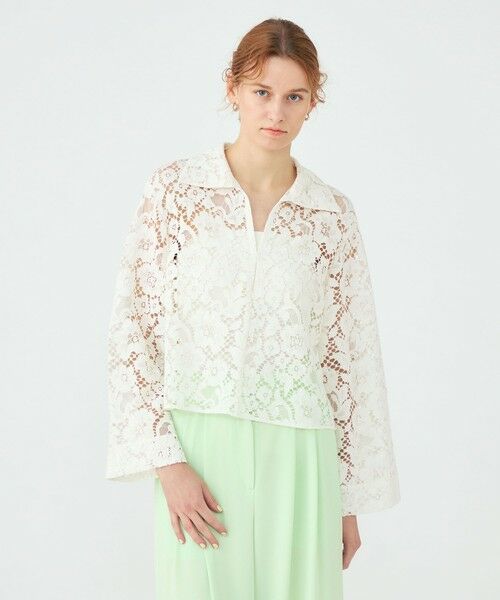 TOMORROWLAND / トゥモローランド シャツ・ブラウス | 【WEB先行予約】フラワーコードレース スキッパーブラウス | 詳細2