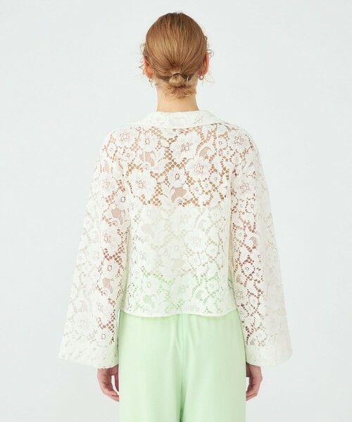 TOMORROWLAND / トゥモローランド シャツ・ブラウス | 【WEB先行予約】フラワーコードレース スキッパーブラウス | 詳細4