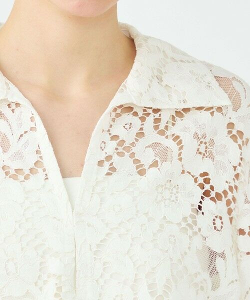 TOMORROWLAND / トゥモローランド シャツ・ブラウス | 【WEB先行予約】フラワーコードレース スキッパーブラウス | 詳細5