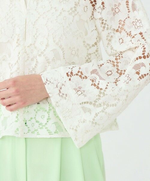 TOMORROWLAND / トゥモローランド シャツ・ブラウス | 【WEB先行予約】フラワーコードレース スキッパーブラウス | 詳細6