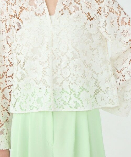 TOMORROWLAND / トゥモローランド シャツ・ブラウス | 【WEB先行予約】フラワーコードレース スキッパーブラウス | 詳細7