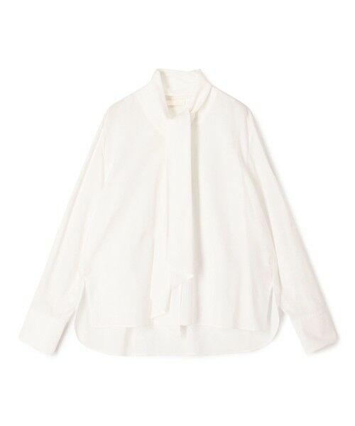 TOMORROWLAND / トゥモローランド シャツ・ブラウス | 【WEB先行予約】ジュエルコットン ワイドボウタイブラウス（11 ホワイト）