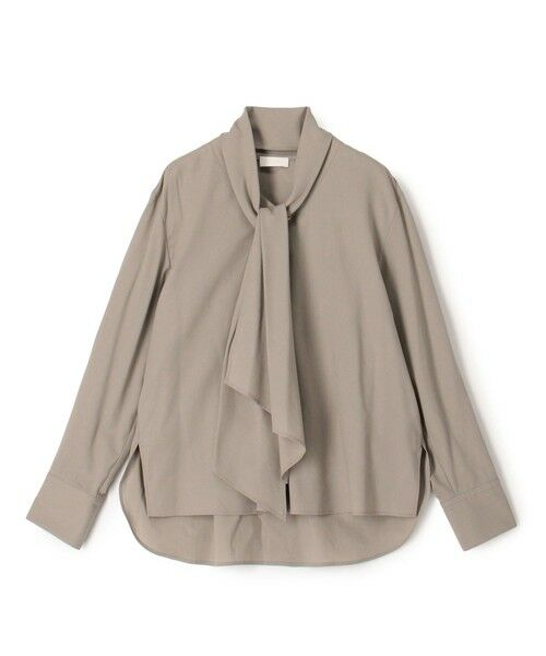 TOMORROWLAND / トゥモローランド シャツ・ブラウス | 【WEB先行予約】ジュエルコットン ワイドボウタイブラウス（53 カーキ）