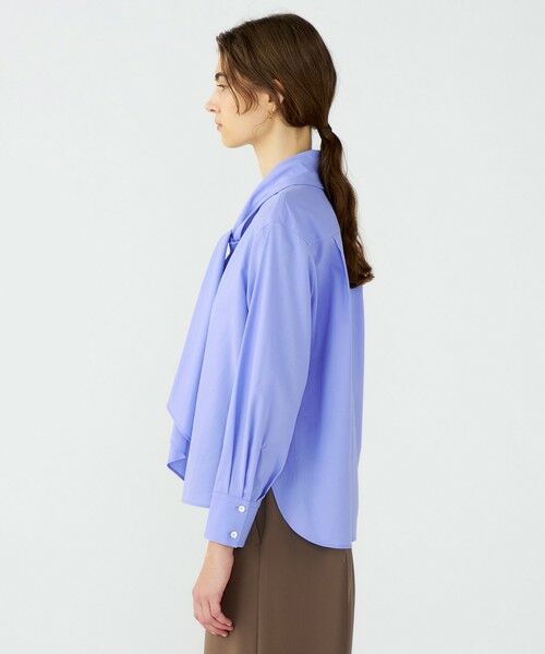 TOMORROWLAND / トゥモローランド シャツ・ブラウス | 【WEB先行予約】ジュエルコットン ワイドボウタイブラウス | 詳細4