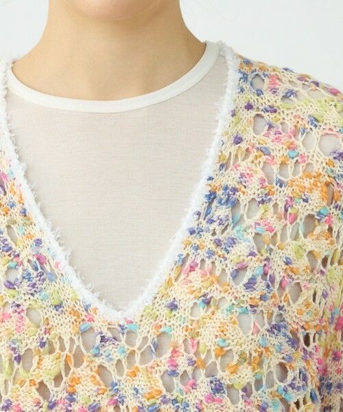 TOMORROWLAND / トゥモローランド ニット・セーター | マテリアルカラーミックス Vネックプルオーバー | 詳細5