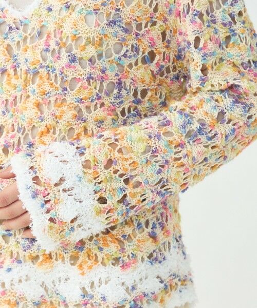 TOMORROWLAND / トゥモローランド ニット・セーター | マテリアルカラーミックス Vネックプルオーバー | 詳細6