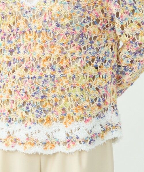 TOMORROWLAND / トゥモローランド ニット・セーター | マテリアルカラーミックス Vネックプルオーバー | 詳細7