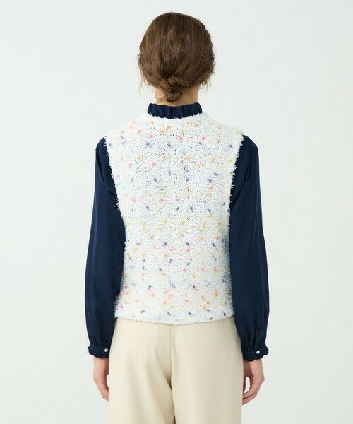 TOMORROWLAND / トゥモローランド ニット・セーター | マテリアルカラーミックス クルーネックベスト | 詳細4