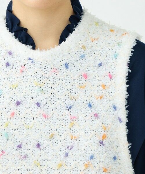 TOMORROWLAND / トゥモローランド ニット・セーター | マテリアルカラーミックス クルーネックベスト | 詳細5