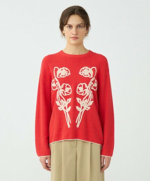 TOMORROWLAND / トゥモローランド ニット・セーター | ポピーエンブロイダリー クルーネックプルオーバー | 詳細2