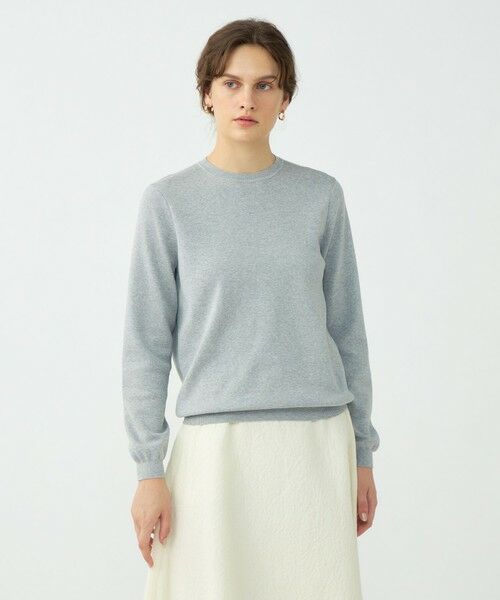 TOMORROWLAND / トゥモローランド ニット・セーター | スビンコットン クルーネックプルオーバー | 詳細2