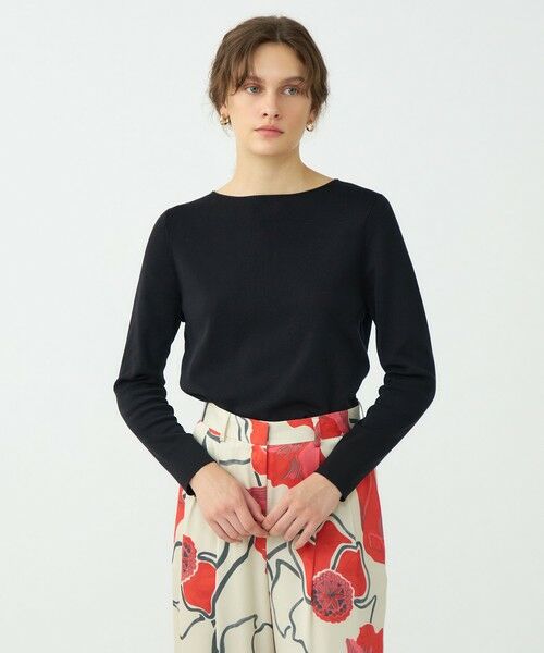 TOMORROWLAND / トゥモローランド ニット・セーター | スビンコットン ボートネックプルオーバー | 詳細12