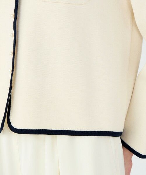 TOMORROWLAND / トゥモローランド ニット・セーター | 【WEB先行予約】パールコンビ シャツカーディガン | 詳細10