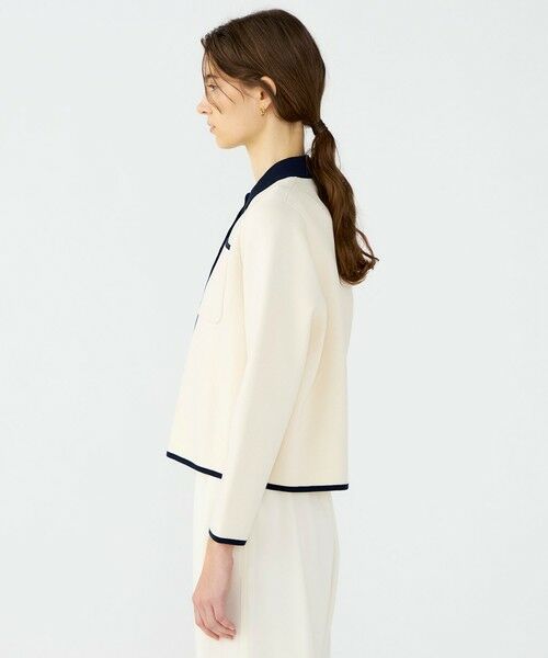 TOMORROWLAND / トゥモローランド ニット・セーター | 【WEB先行予約】パールコンビ シャツカーディガン | 詳細4